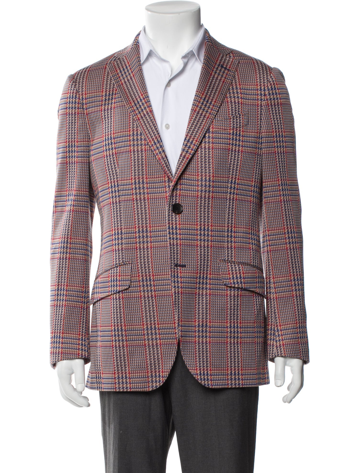 Etro Houndstooth Print Sport Coat