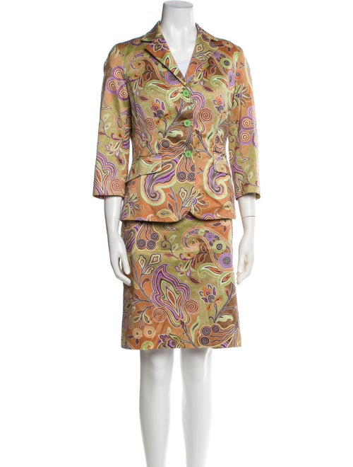 Etro Paisley Print Skirt Suit