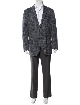 Etro Plaid Print Blazer