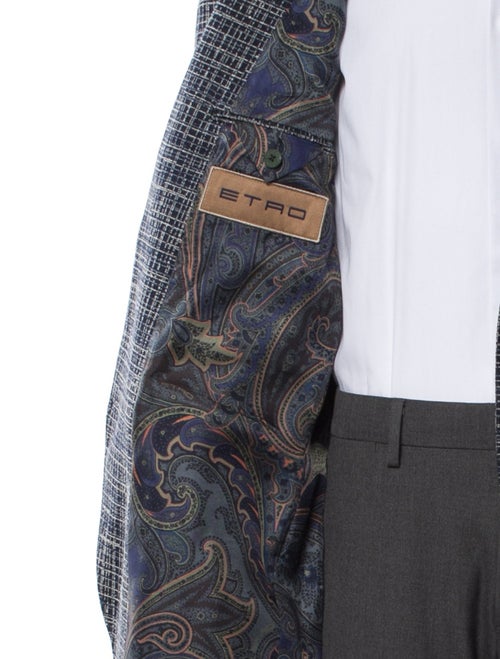 Etro Plaid Print Blazer