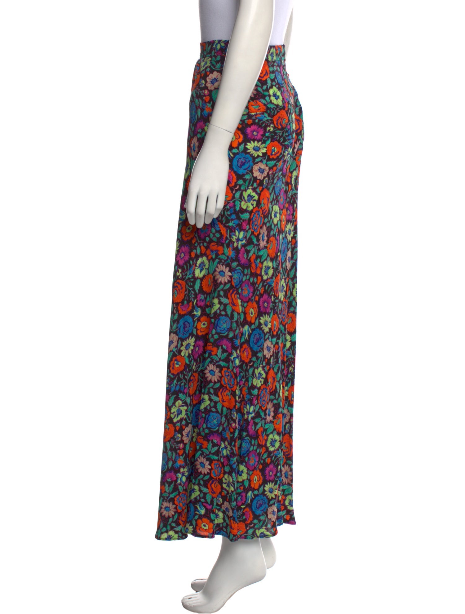 Etro Floral Print Long Skirt