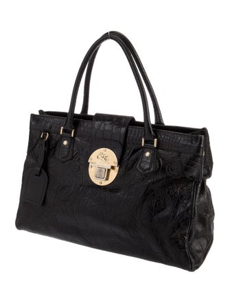 Etro Leather Top Handle Bag