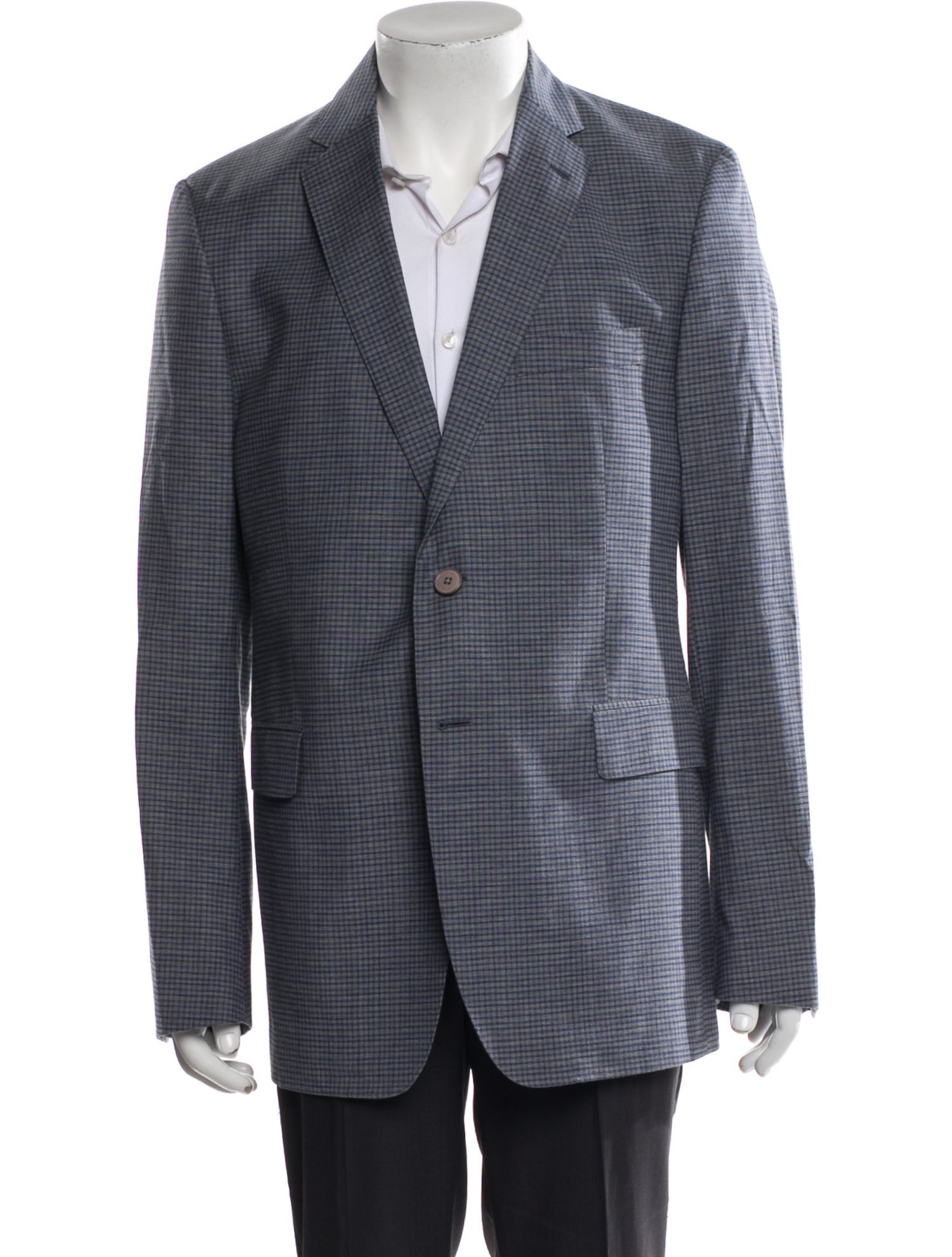 Etro Plaid Print Blazer