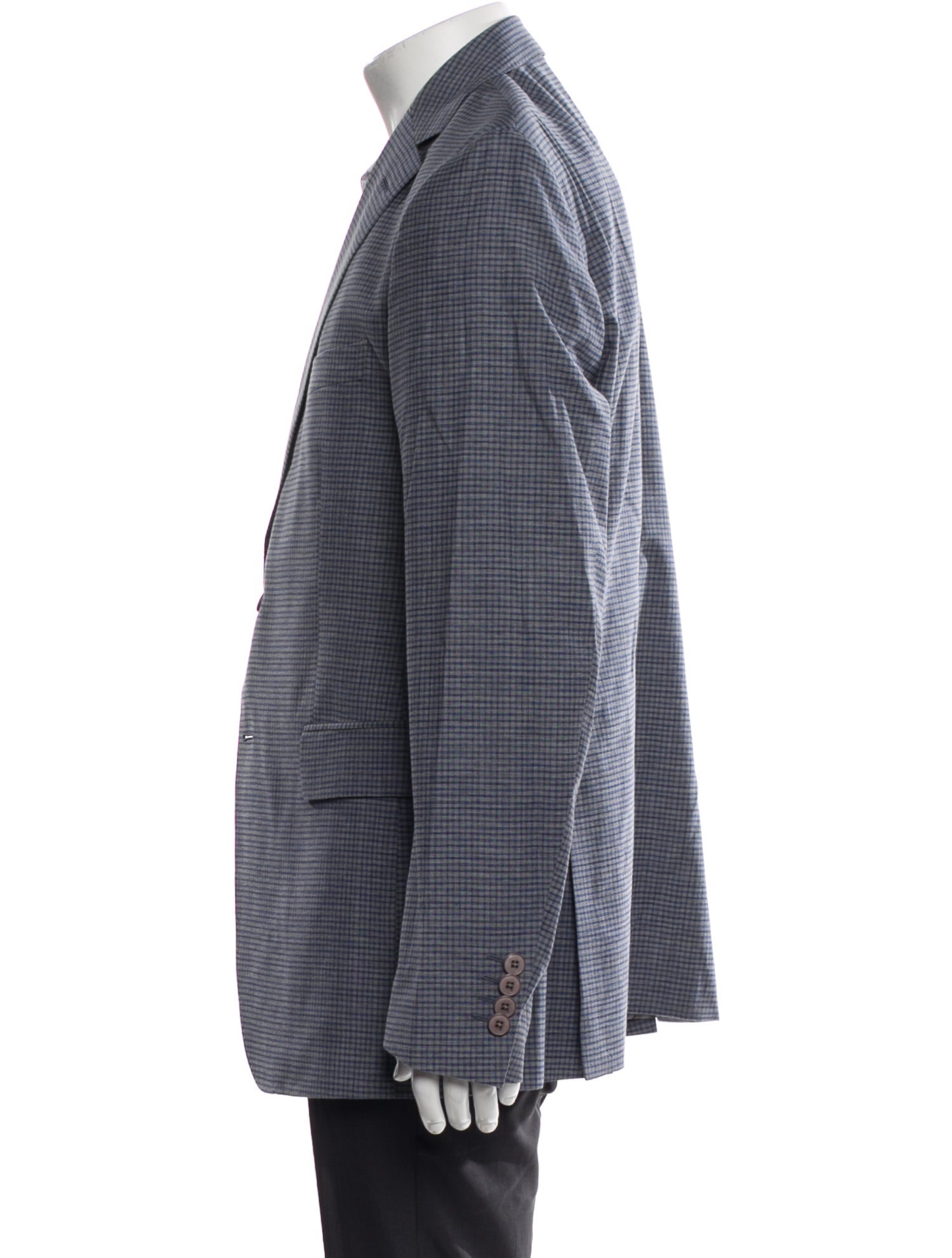 Etro Plaid Print Blazer