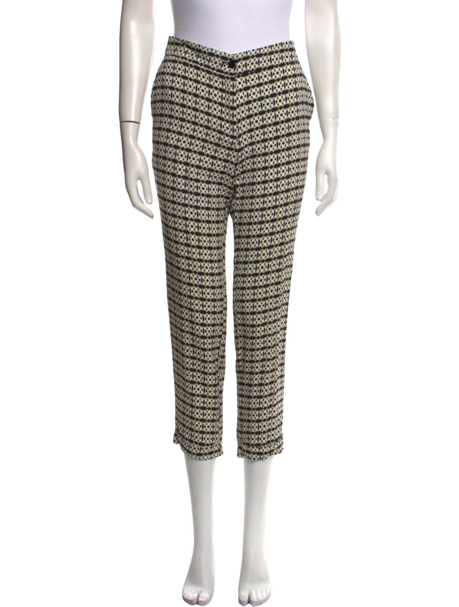 Etro Printed Straight Leg Pants