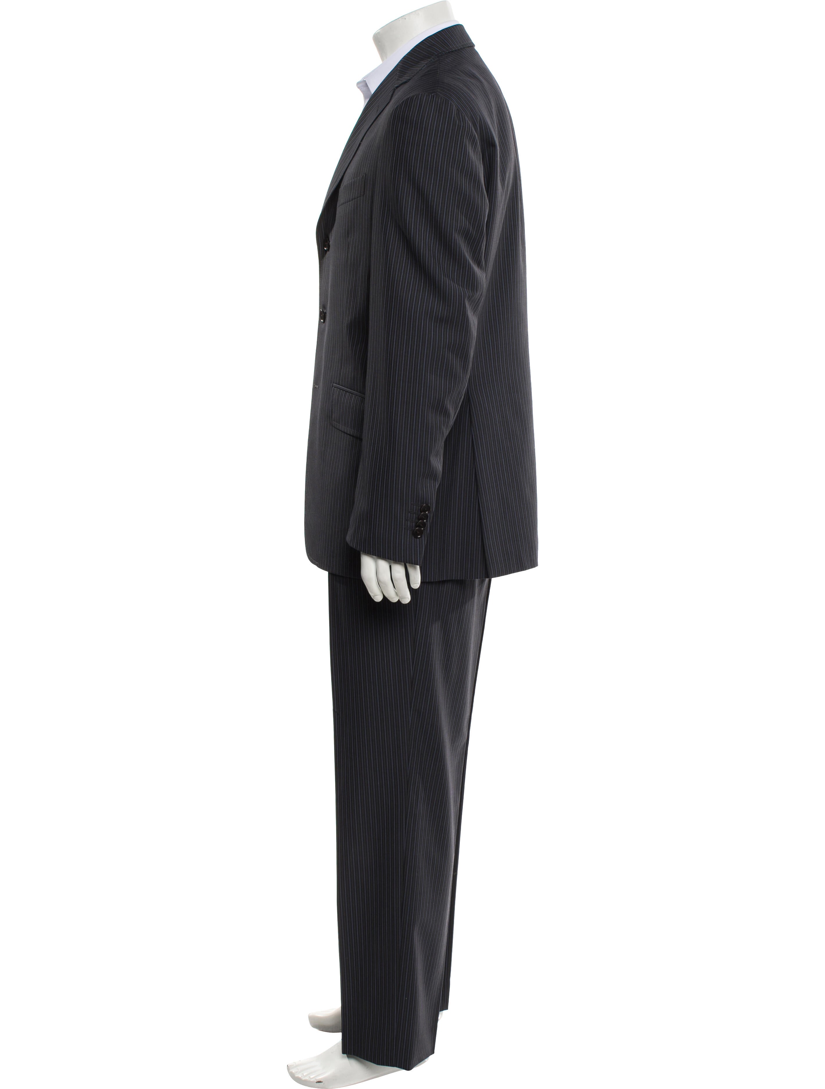 Etro Wool Striped Two-Piece Suit