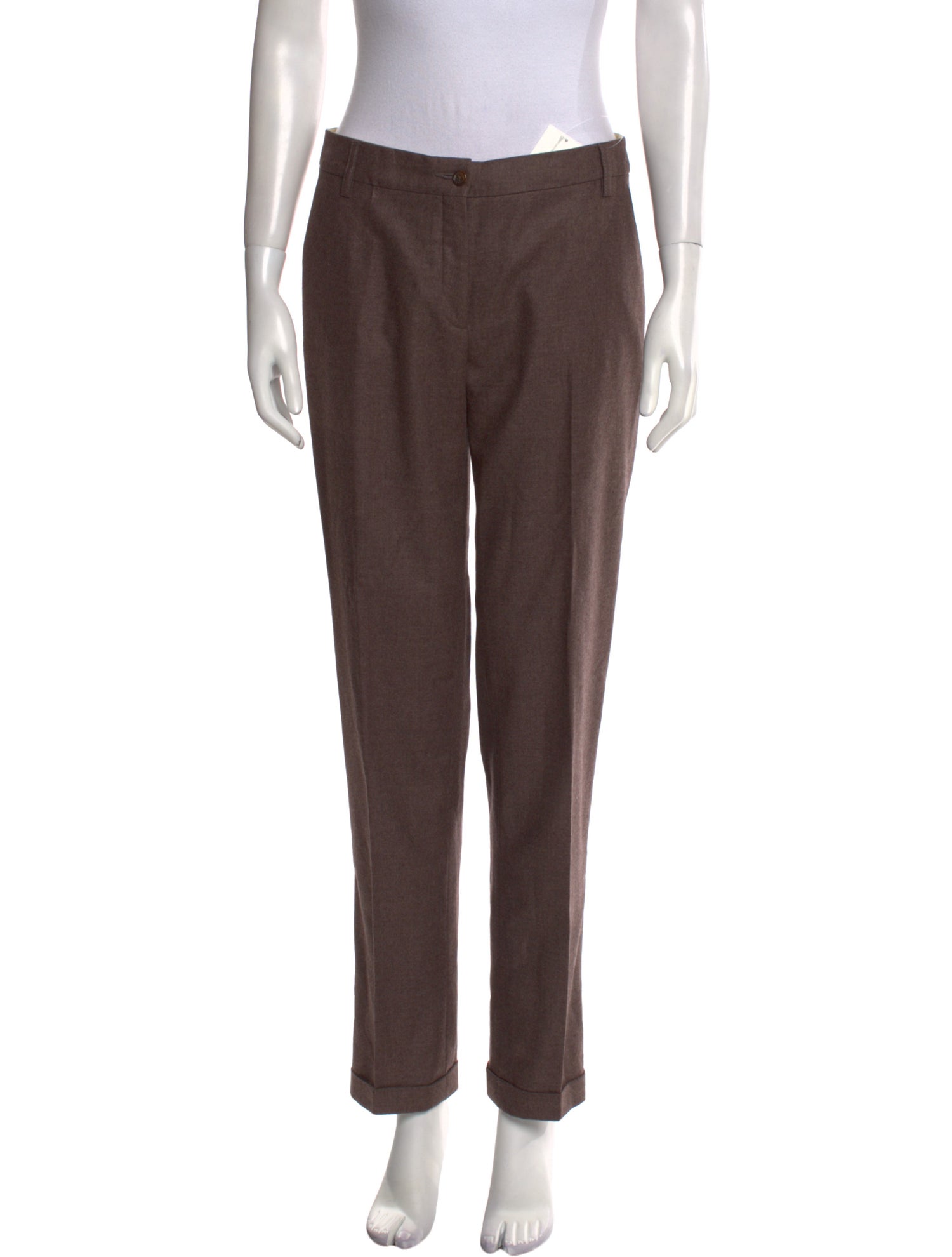 パンツ ETRO Women Straight Pants WREA0033 99SADC6X0811 Brown Etro Straight Leg Pants - Brown, 9.25