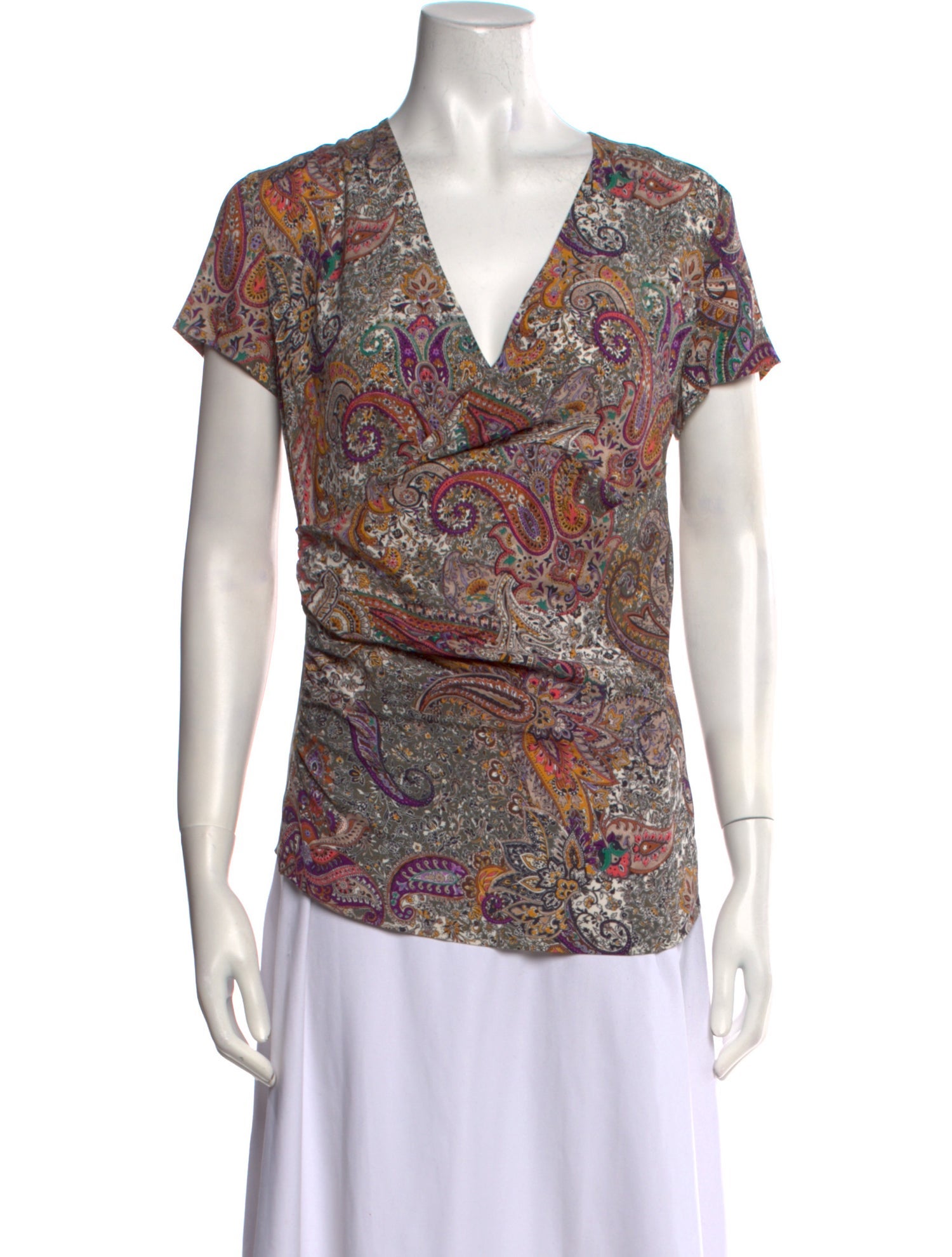 Etro Silk Paisley Print Blouse