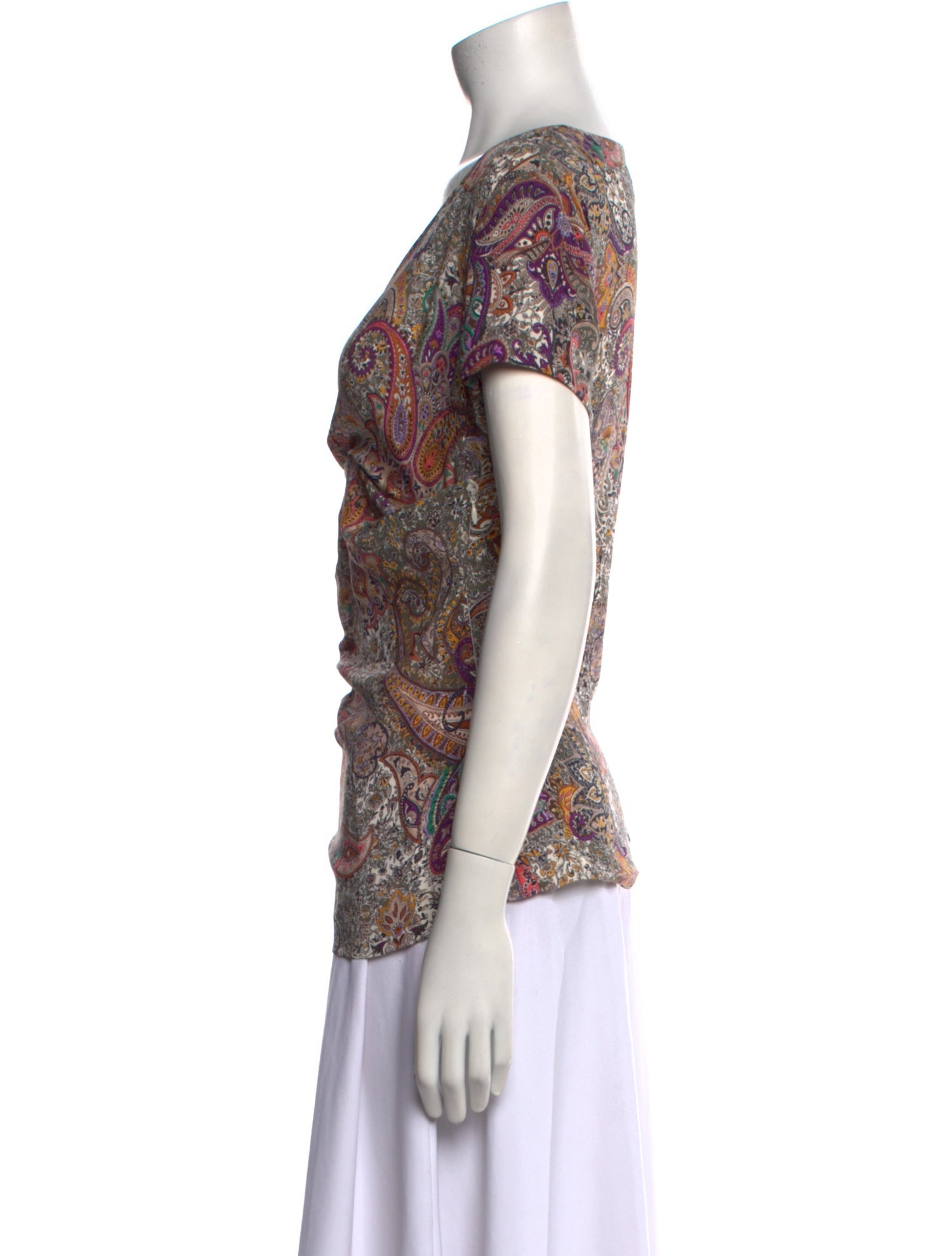 Etro Silk Paisley Print Blouse