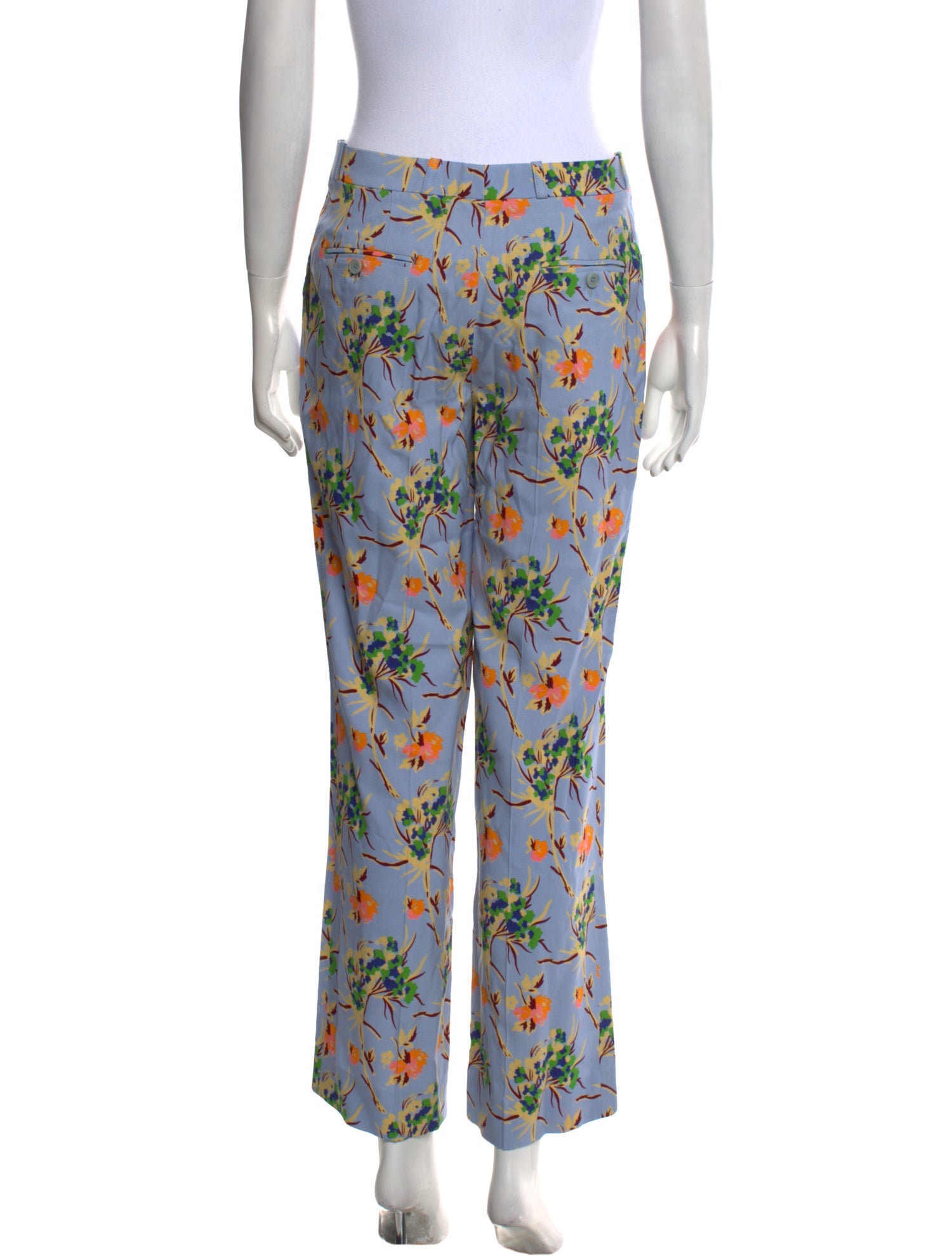 Etro Floral Print Wide Leg Pants