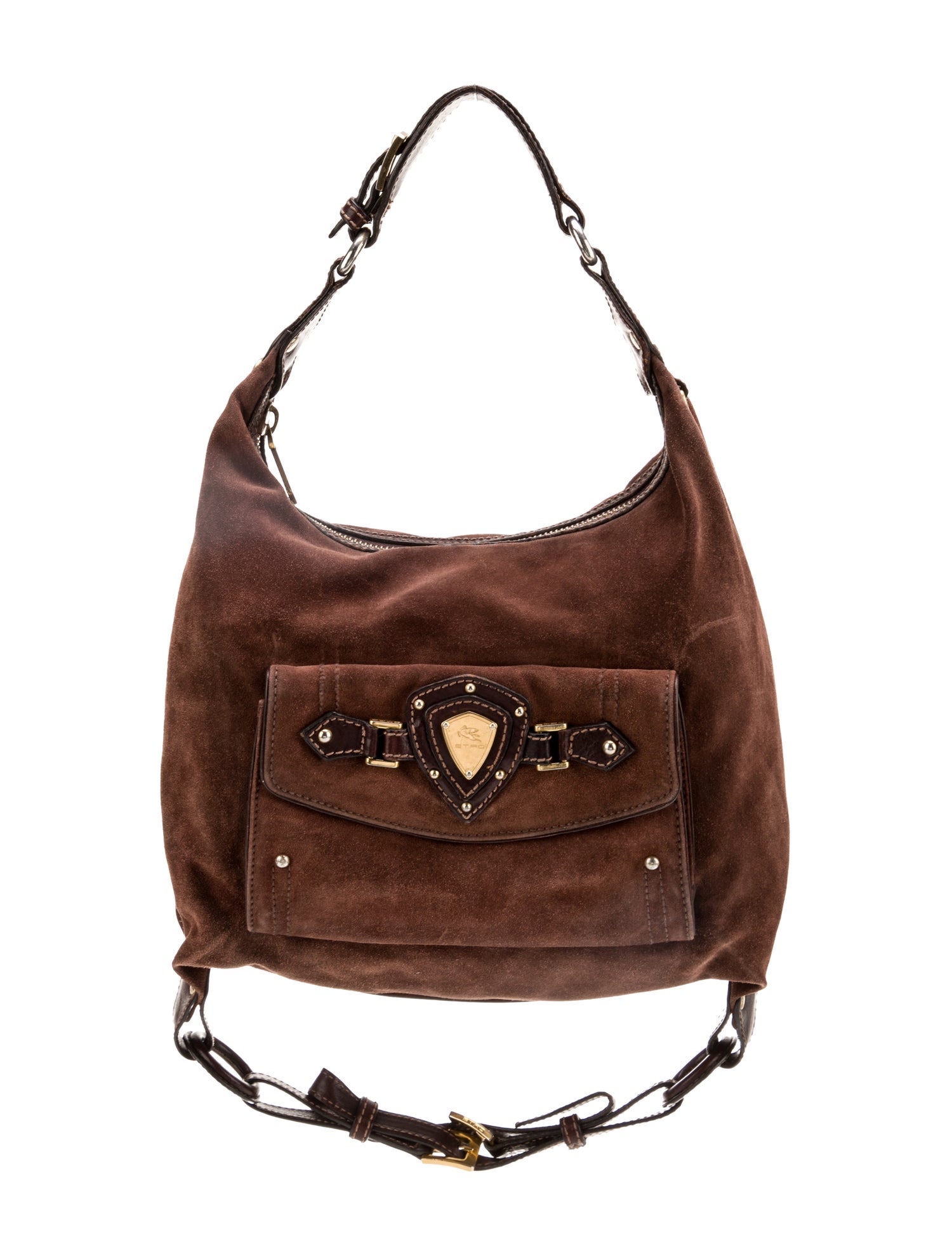 Etro Suede Shoulder Bag