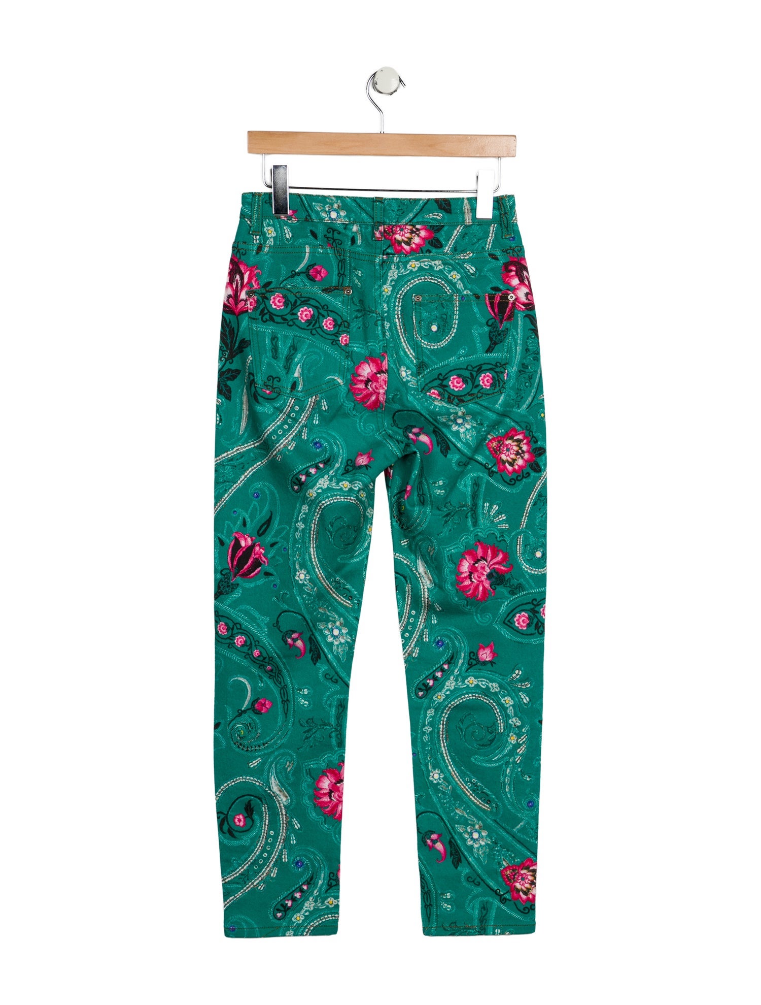 Etro Floral Print Skinny Leg Pants