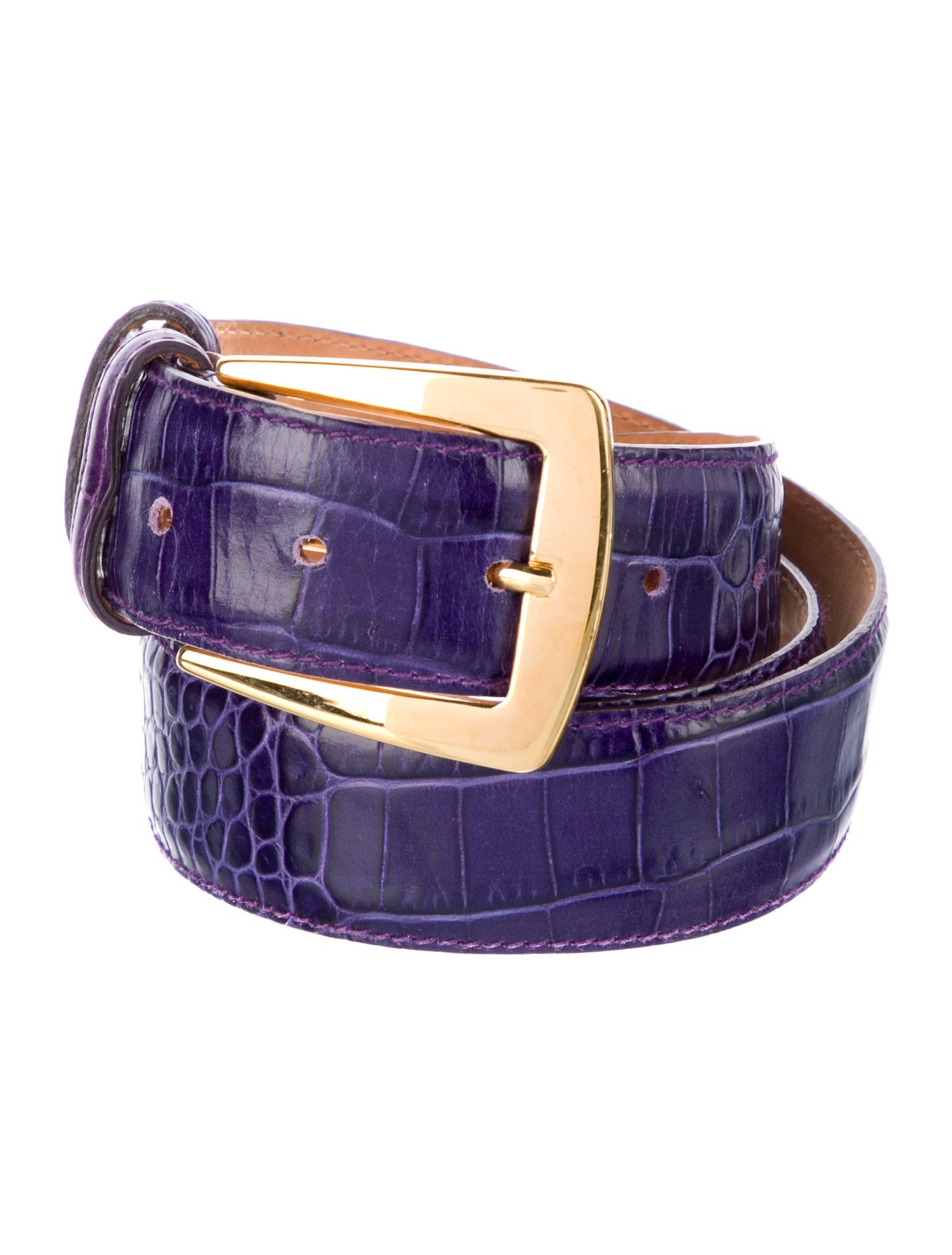 Etro Embossed Leather Waist Belt
