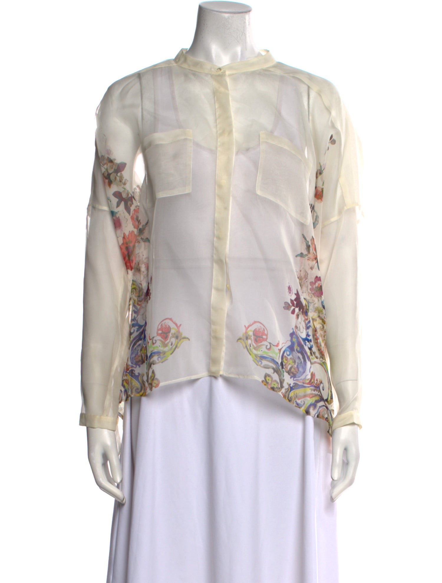 Etro Silk Floral Print Blouse