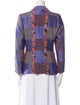 Etro Linen Colorblock Pattern Blazer