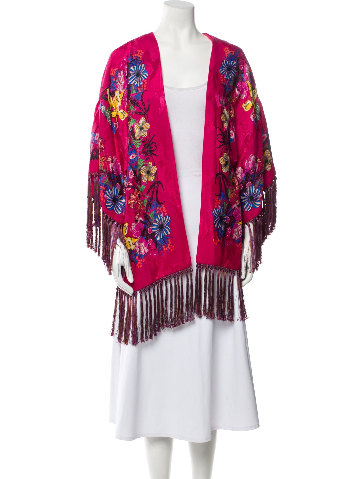 Etro Printed Open Front Sweater