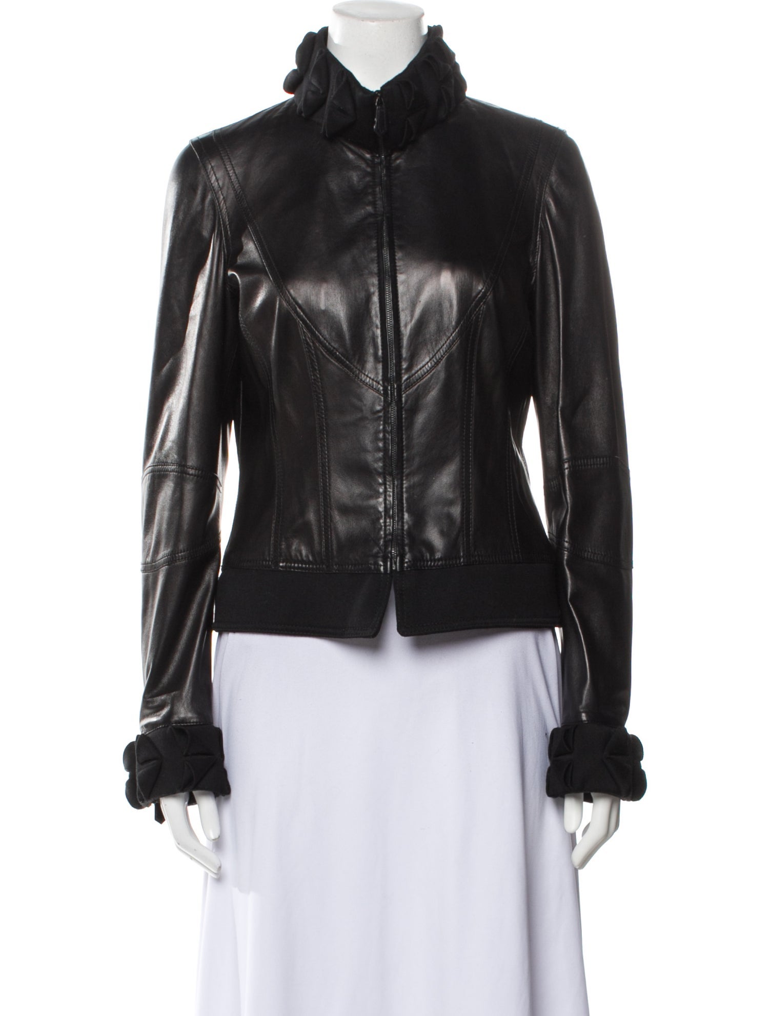 Etro Leather Biker Jacket