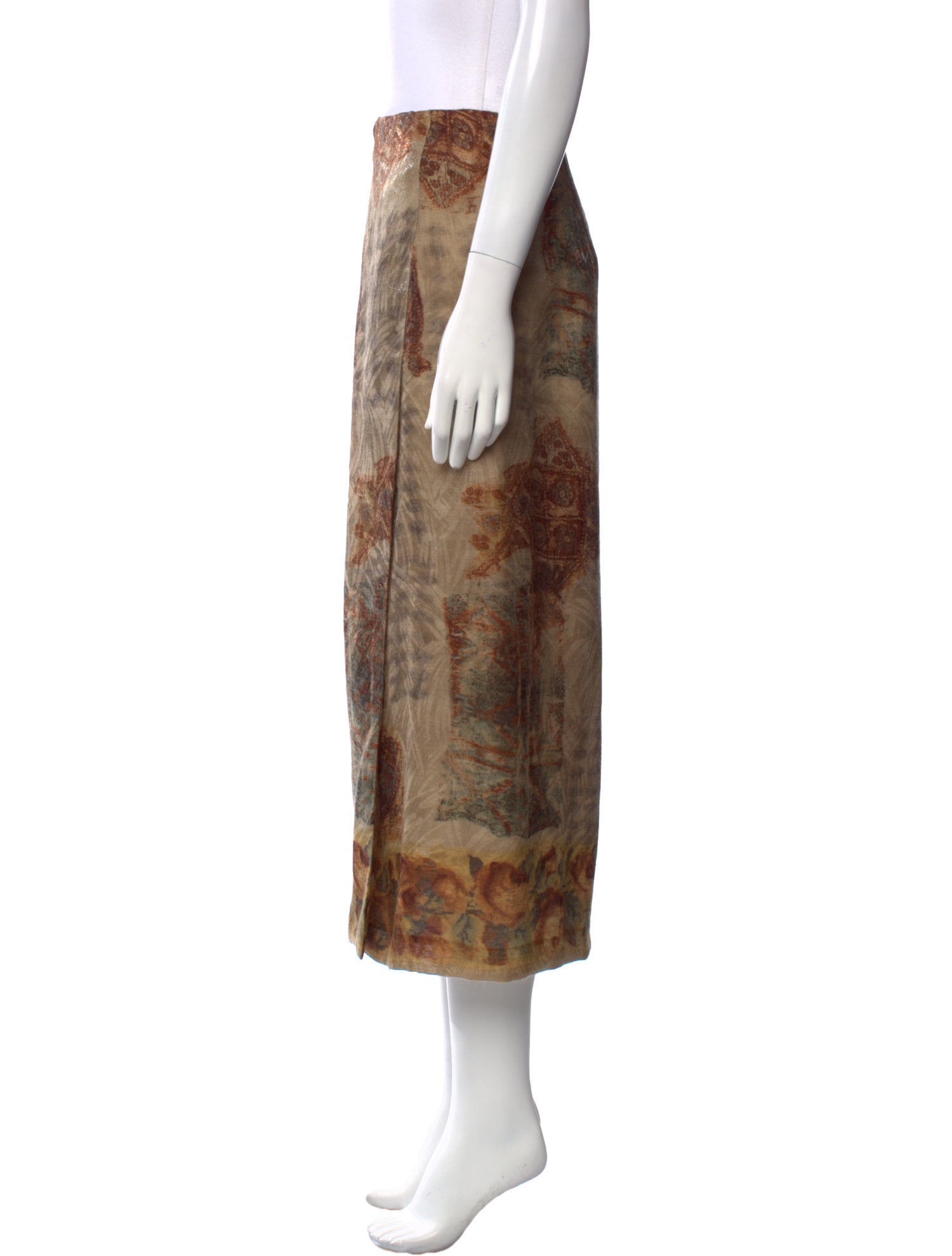 Etro Mohair Midi Length Skirt