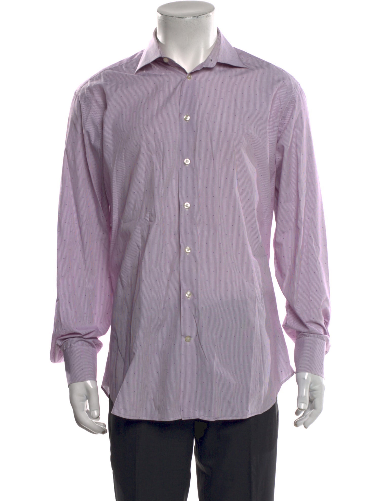 Etro Striped Long Sleeve Dress Shirt