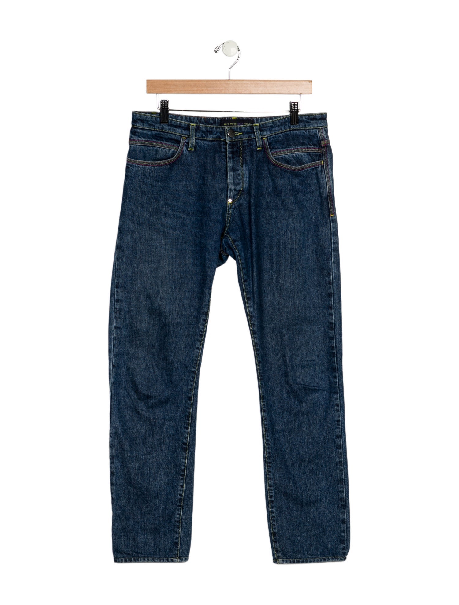 Etro Mid-Rise Straight Leg Jeans