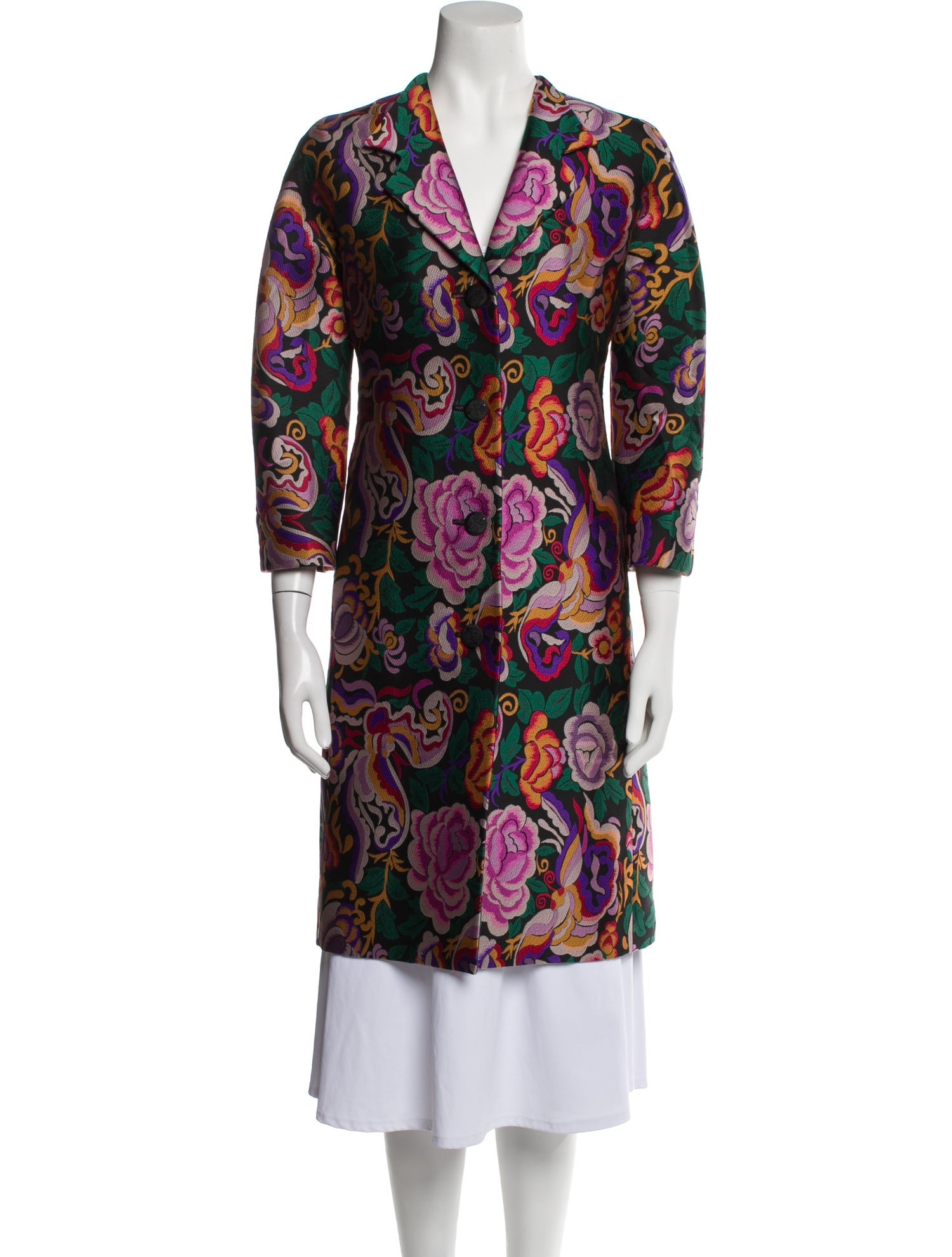 Etro Floral Print Coat