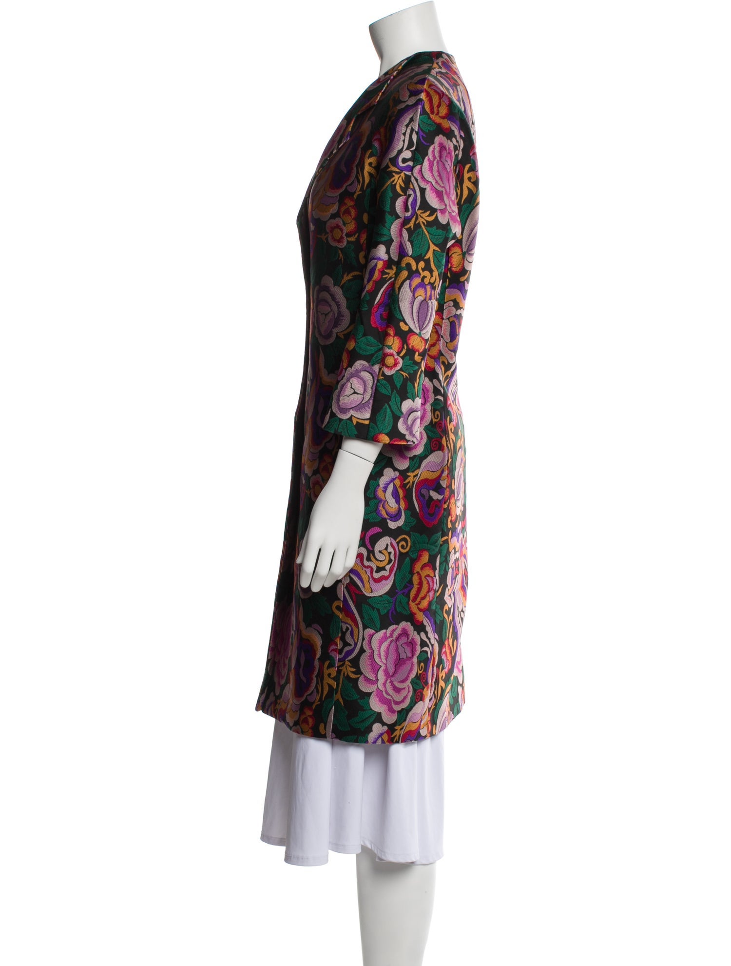 Etro Floral Print Coat