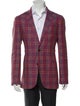 Etro Plaid Print Peacoat