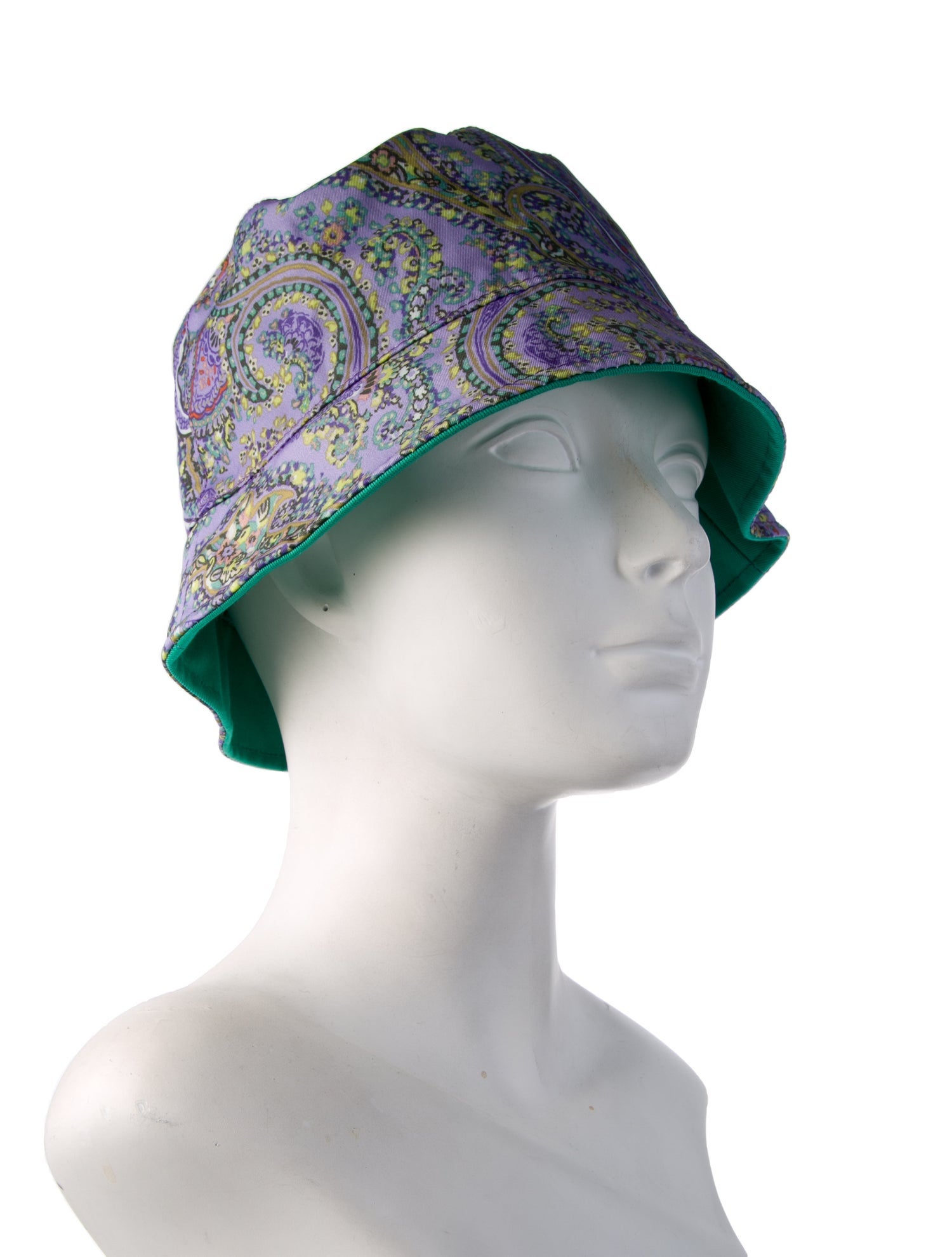 Etro Purple Pattern Print Bucket Hat