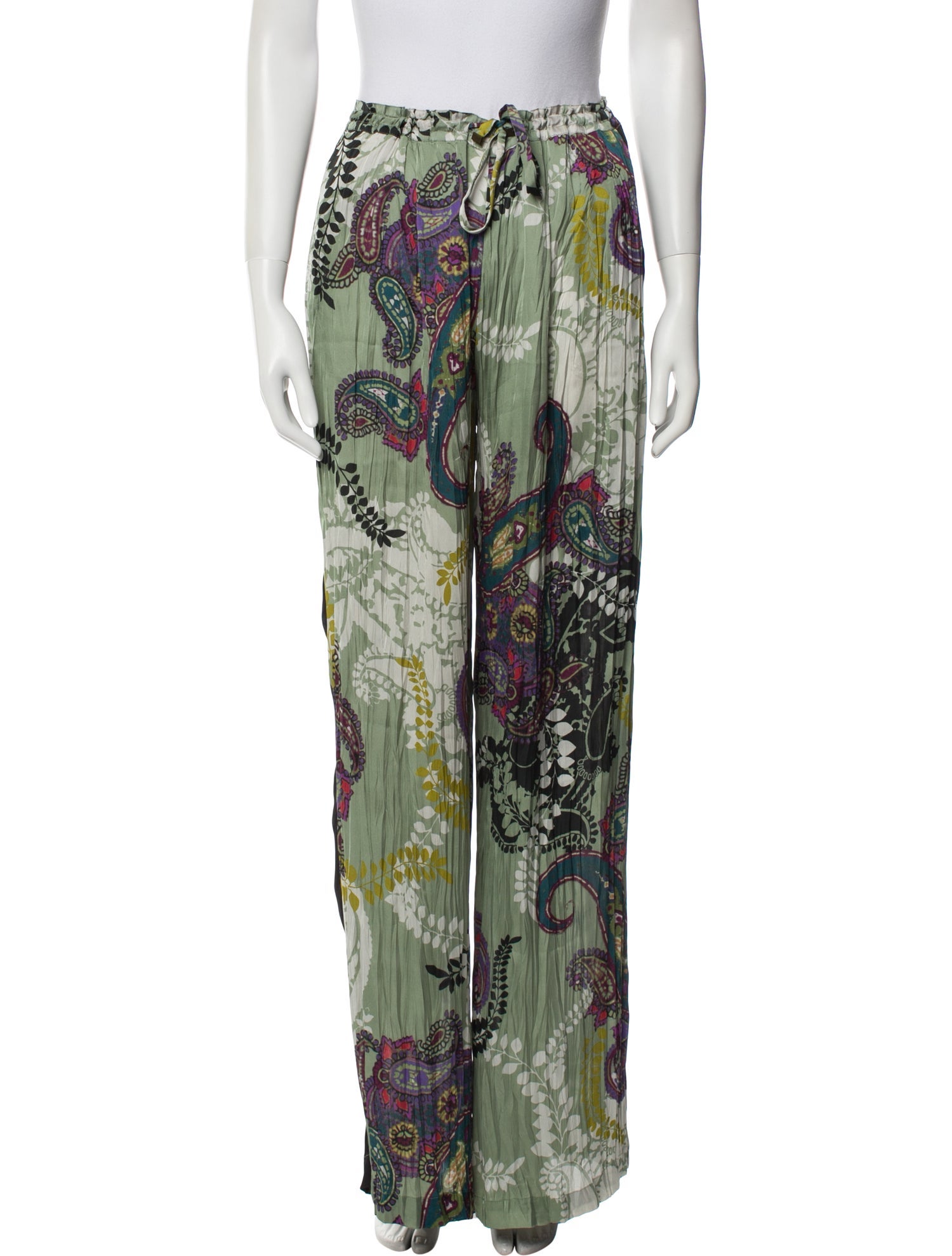 Etro Printed Wide Leg Pants