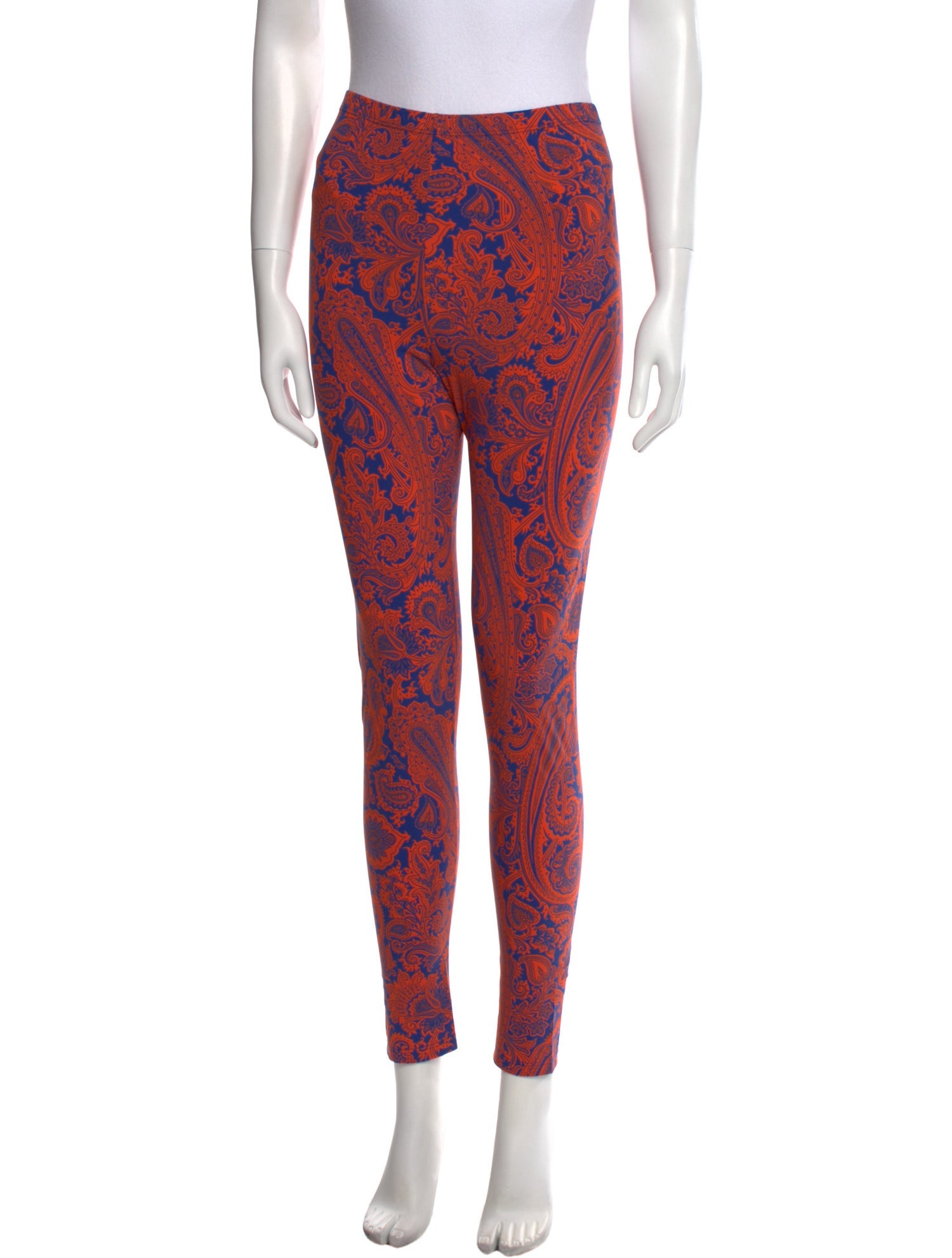Etro Paisley Print Skinny Leg Pants