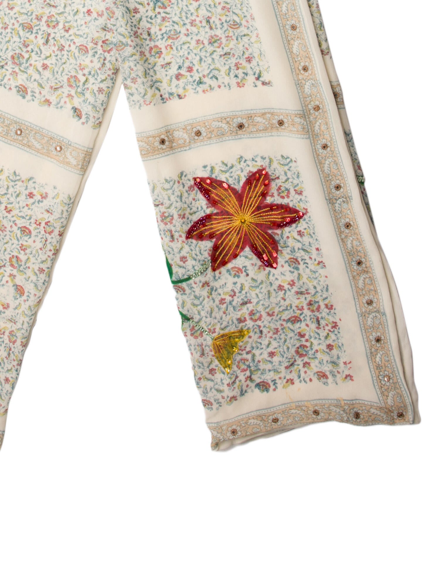 Etro Wool Floral Print Scarf