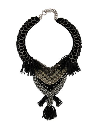 Etro Crystal Snake Collar Necklace