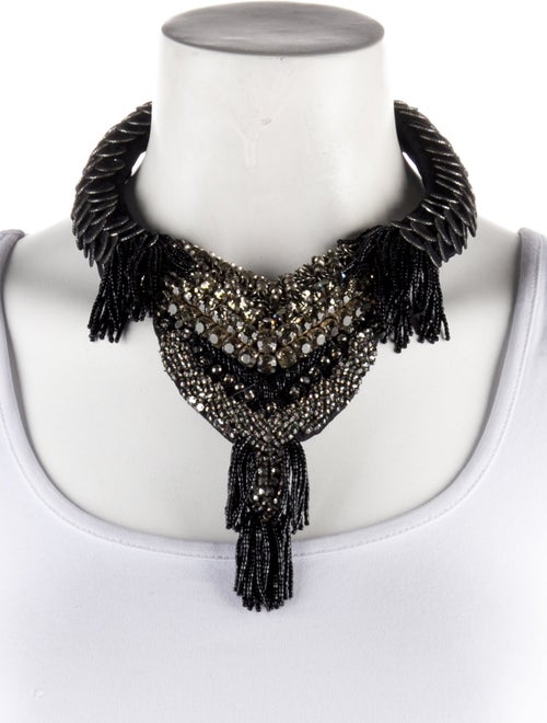 Etro Crystal Snake Collar Necklace
