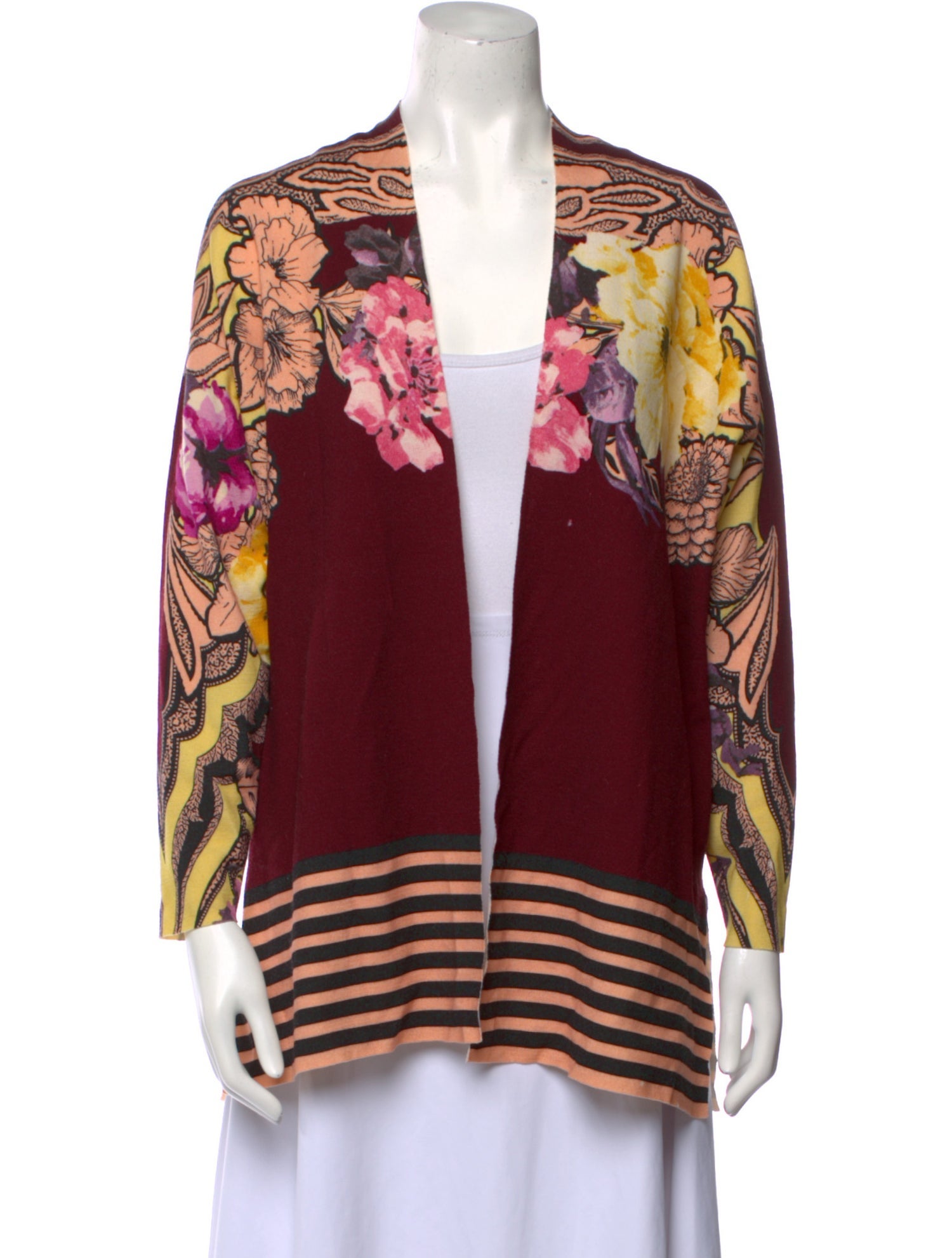 Etro Wool Floral Print Sweater