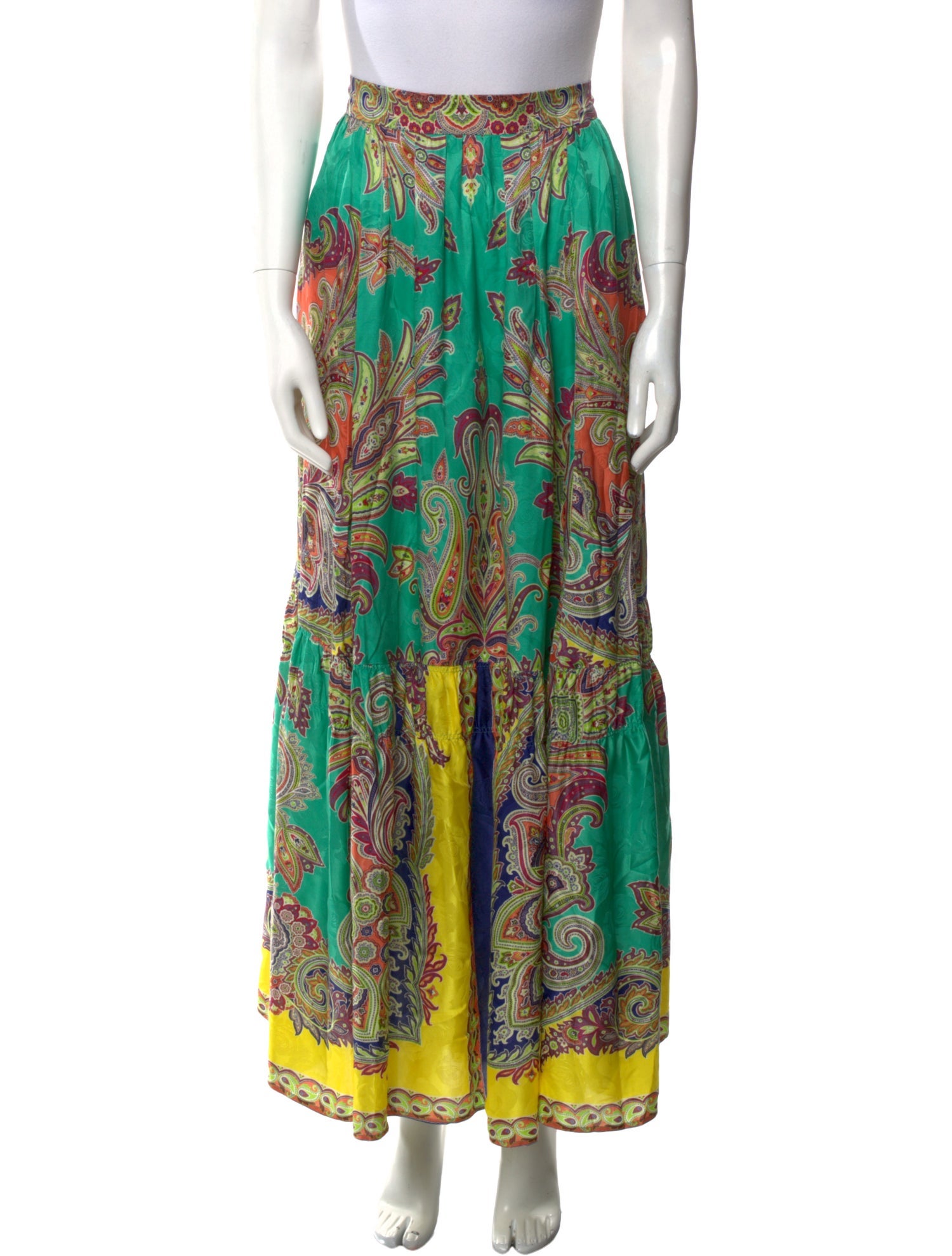 Etro Paisley Print Long Skirt