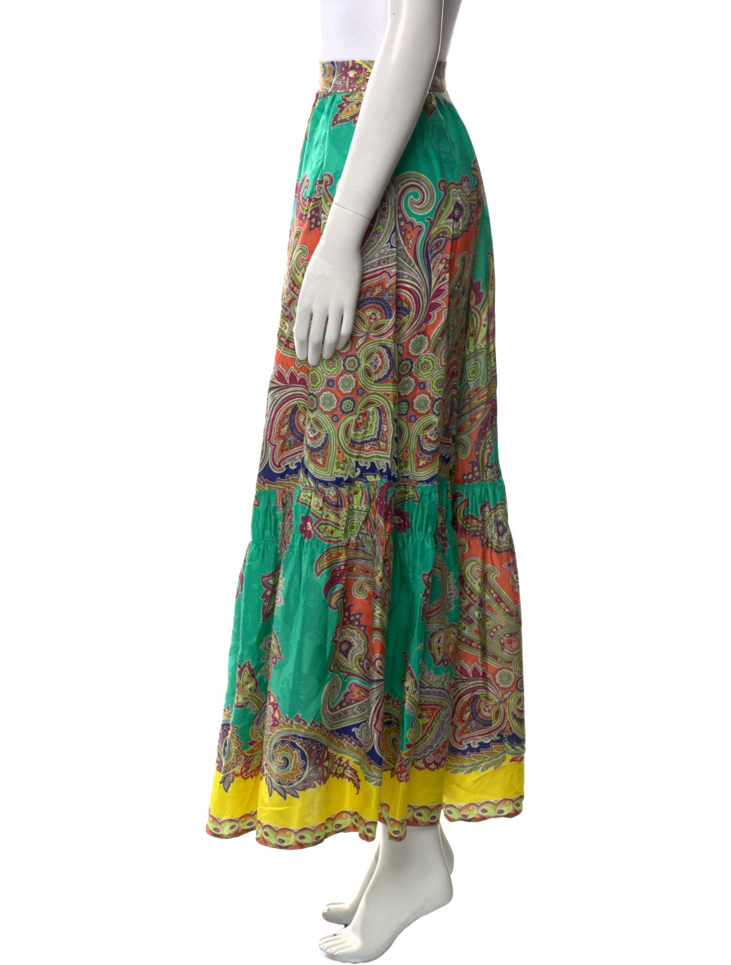 Etro Paisley Print Long Skirt