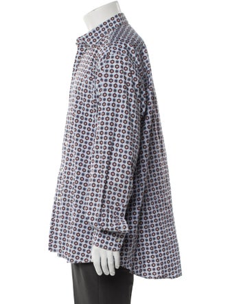 Etro Printed Long Sleeve Dress Shirt