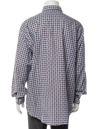 Etro Printed Long Sleeve Dress Shirt