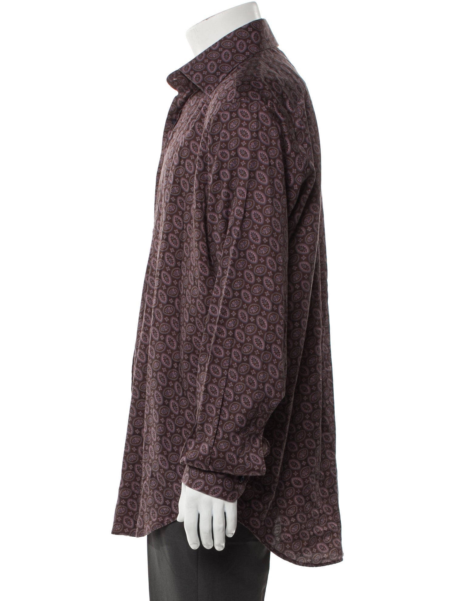 Etro Paisley Print Long Sleeve Dress Shirt