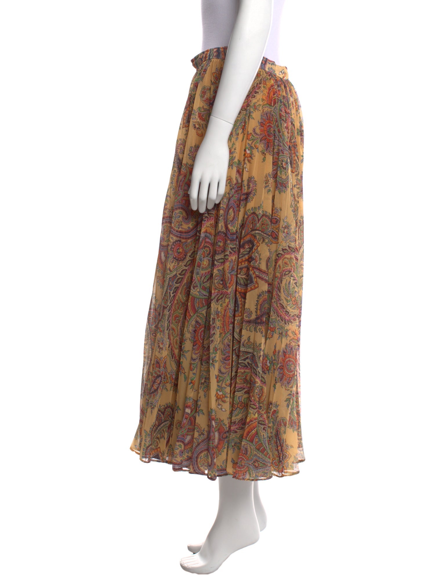 Etro Paisley Print Midi Length Skirt