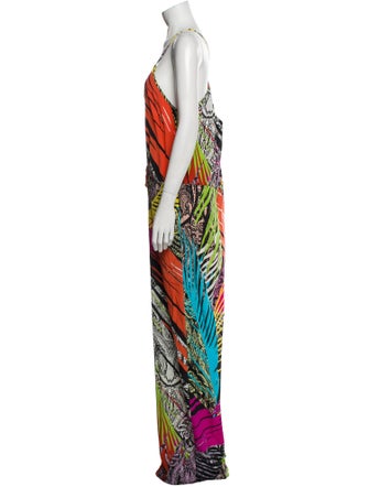 Etro Printed V-Neck Jumpsuit