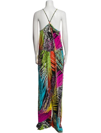 Etro Printed V-Neck Jumpsuit