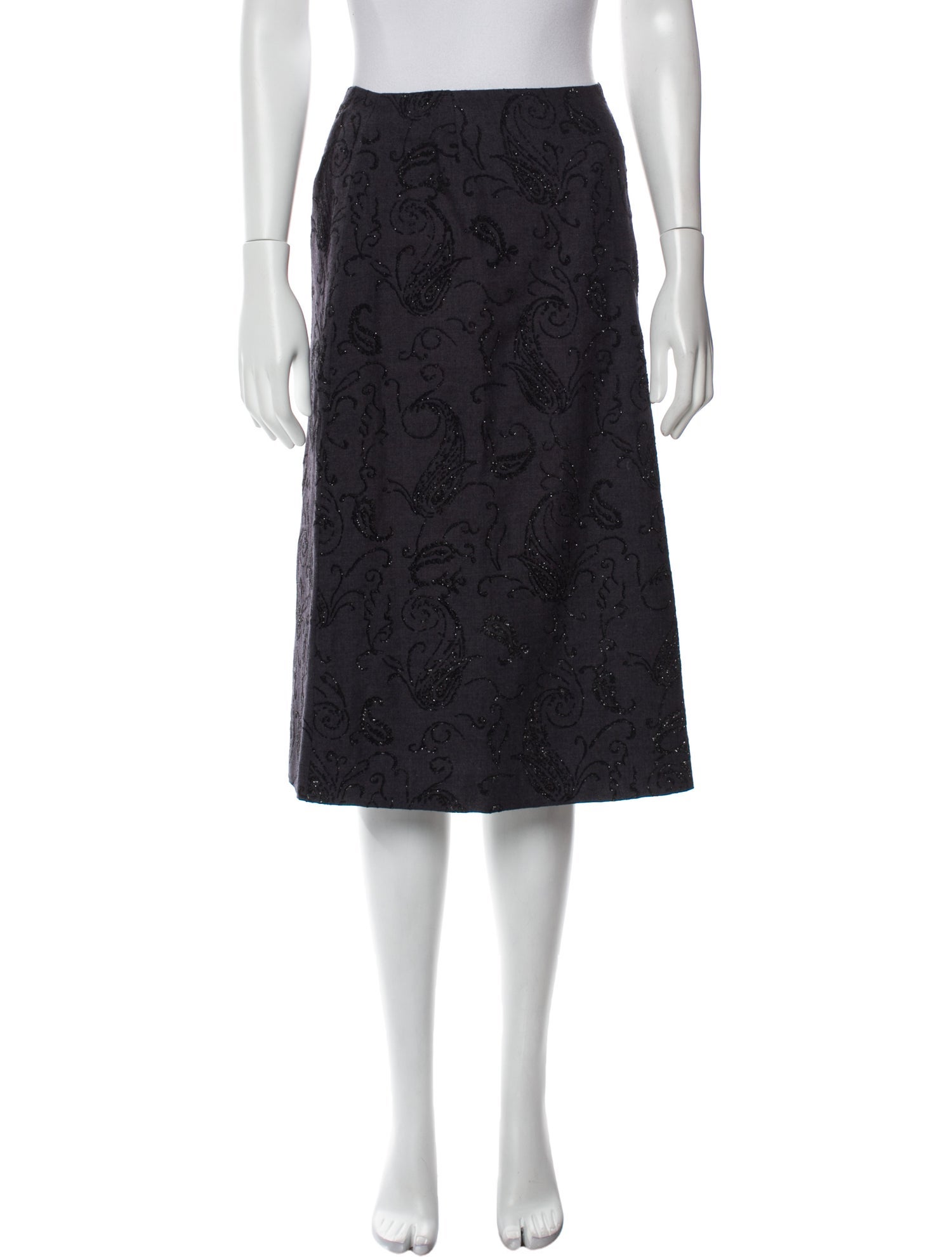 Etro Wool Knee-Length Skirt