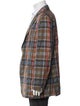 Etro Plaid Print Blazer