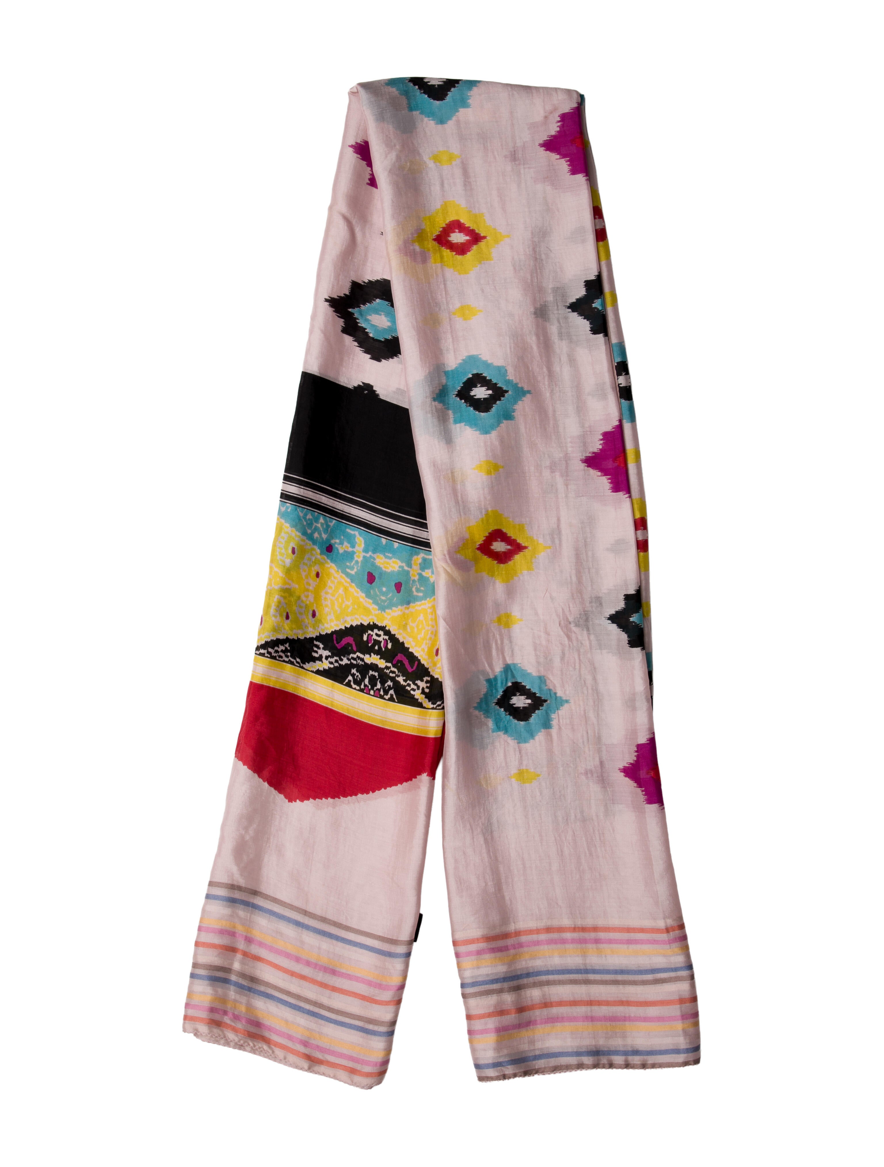 Etro Silk Floral Print Shawl