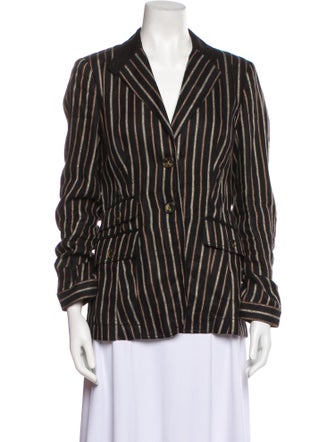 Etro Linen Striped Blazer