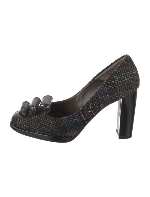 Etro Tweed Printed Pumps