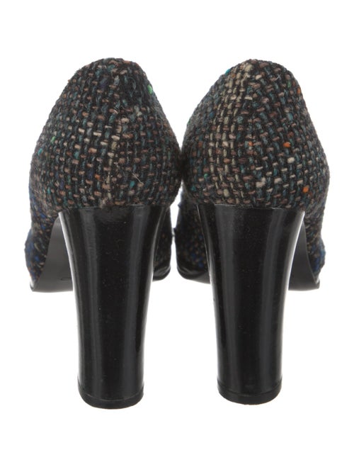 Etro Tweed Printed Pumps
