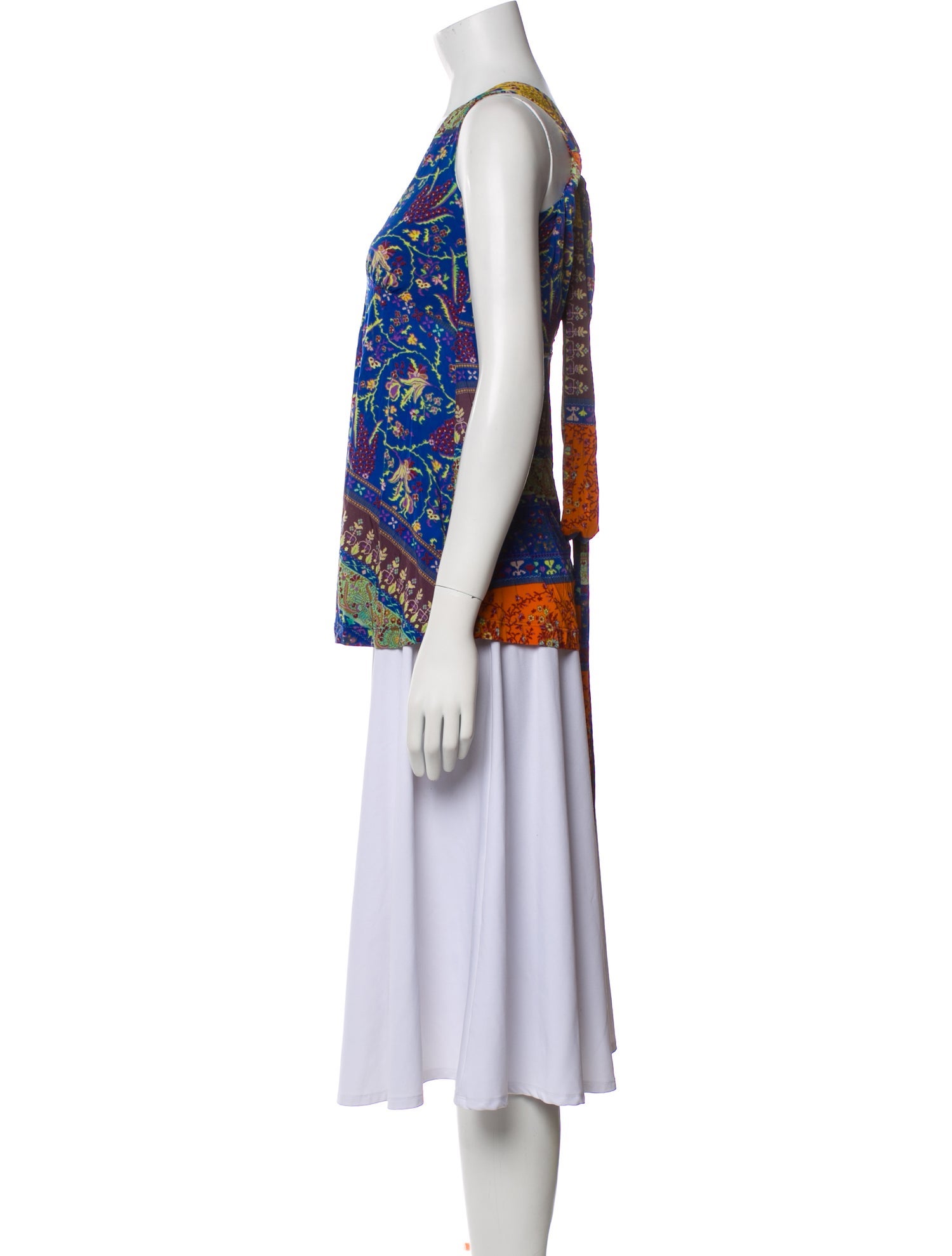 Etro Printed V-Neck Tunic