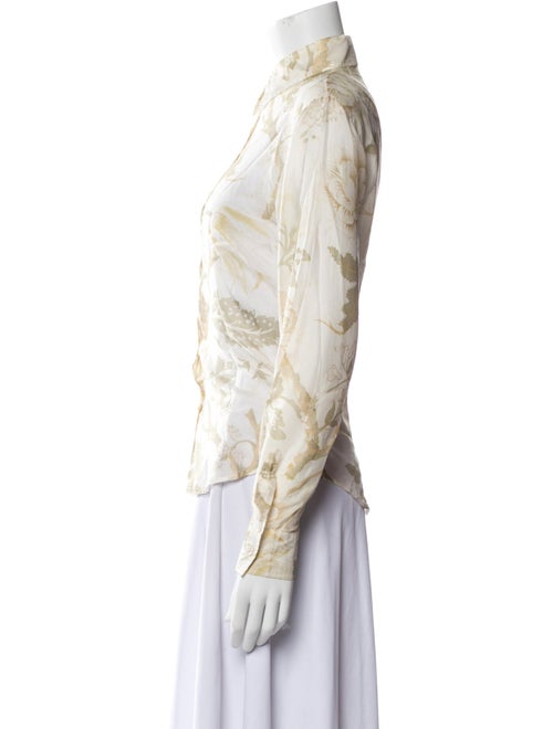 Etro Silk Printed Button-Up Top